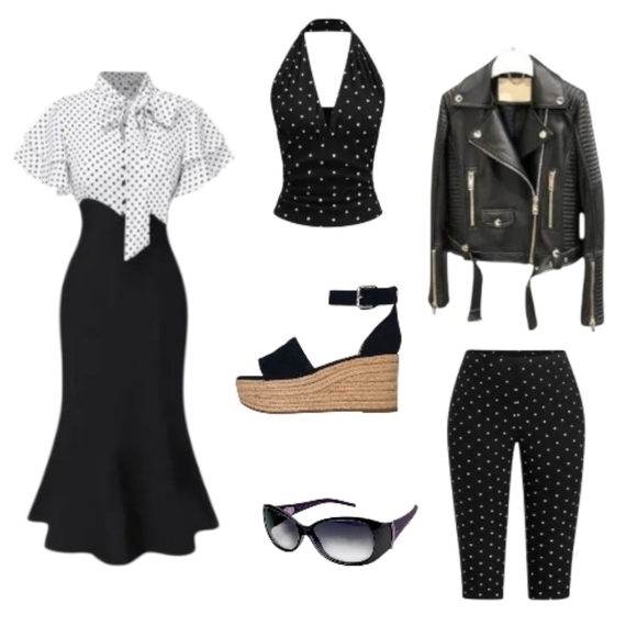 NEW Marc Fisher Vixta Black and Cream Boho Espadrille Wedges Size 9.5 - Picture 2 of 8